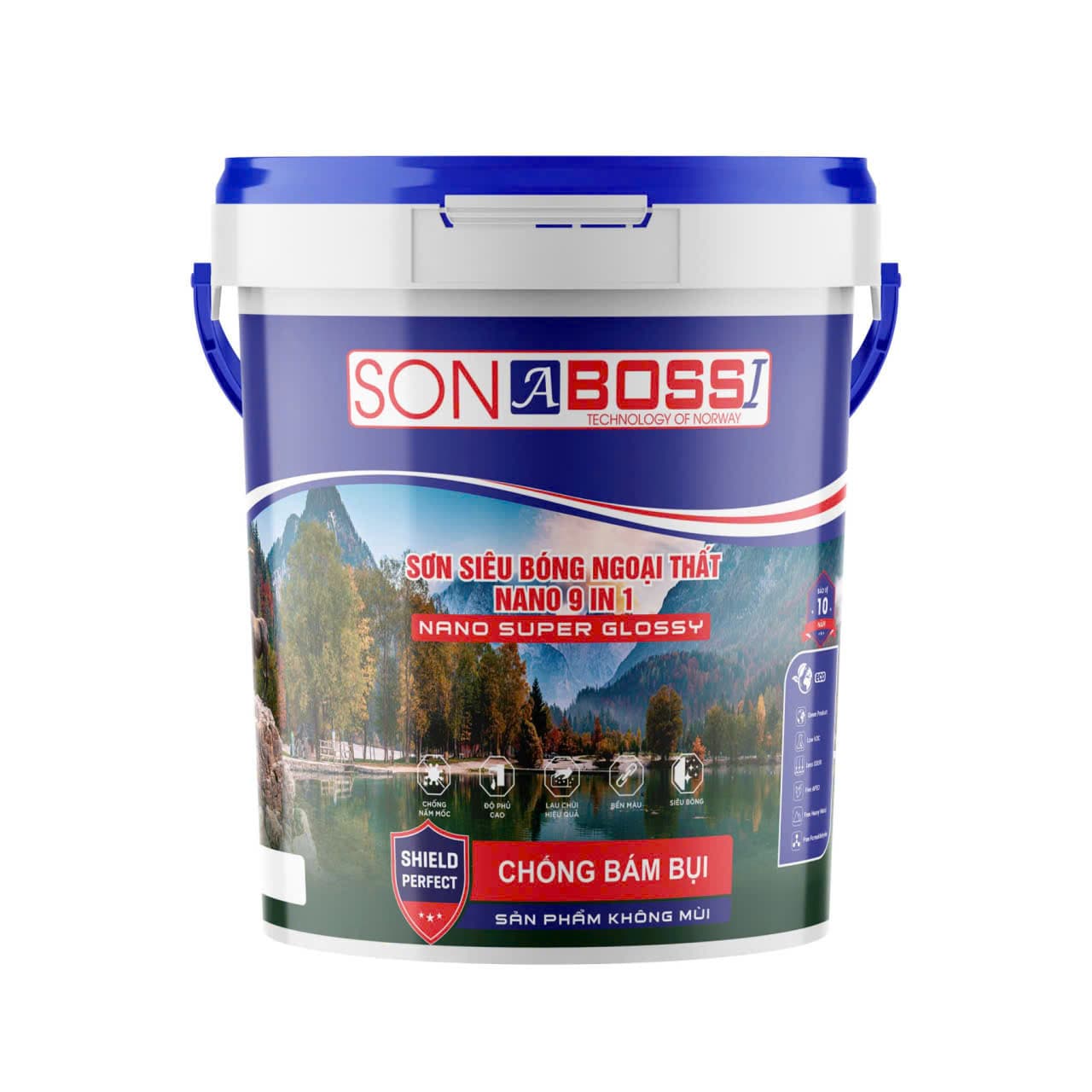 Sơn ngoại thất — ảnh bao bì ABOSSI